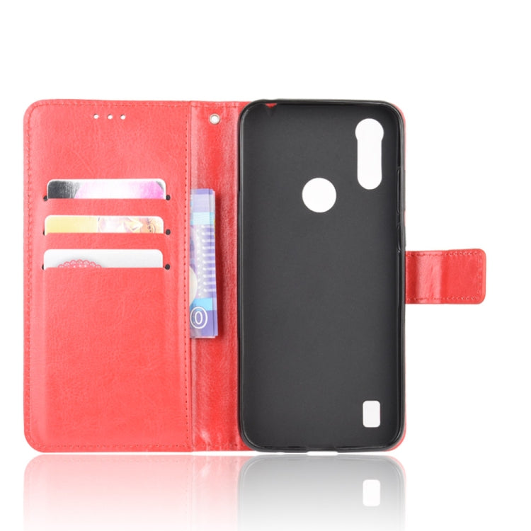 SOLID Knižkové puzdro pre Motorola Moto E6i / Moto E6s - červené