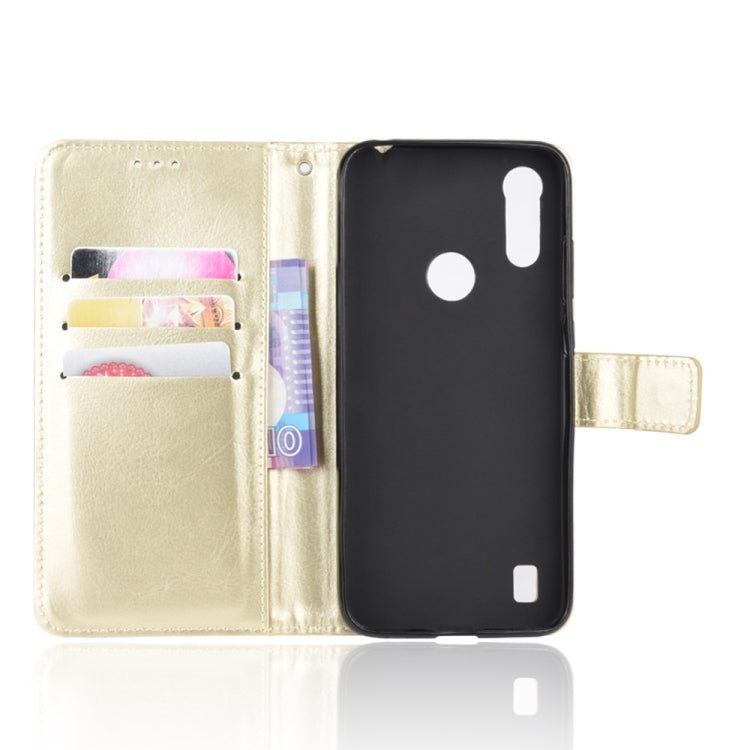 SOLID Knižkové puzdro pre Motorola Moto E6i / Moto E6s - zlaté