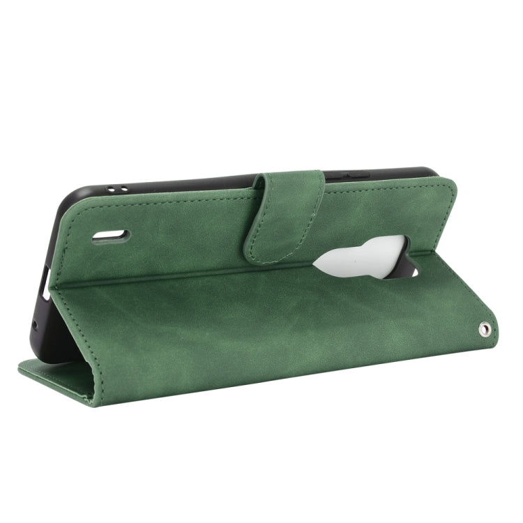 SOLID Knižkové puzdro pre Motorola Moto E7 - zelené
