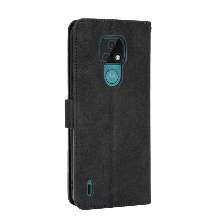 SOLID Knižkové puzdro pre Motorola Moto E7 - čierne