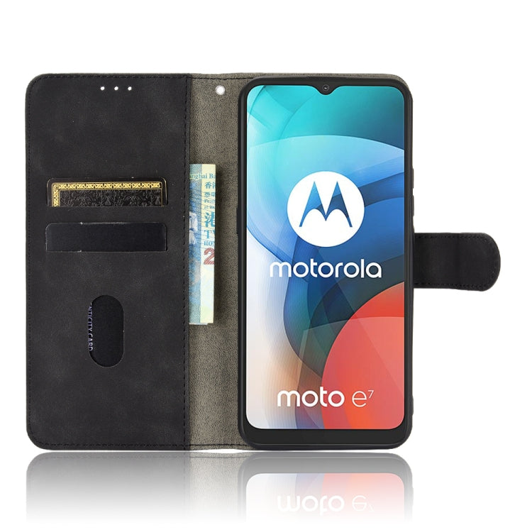 SOLID Knižkové puzdro pre Motorola Moto E7 - čierne