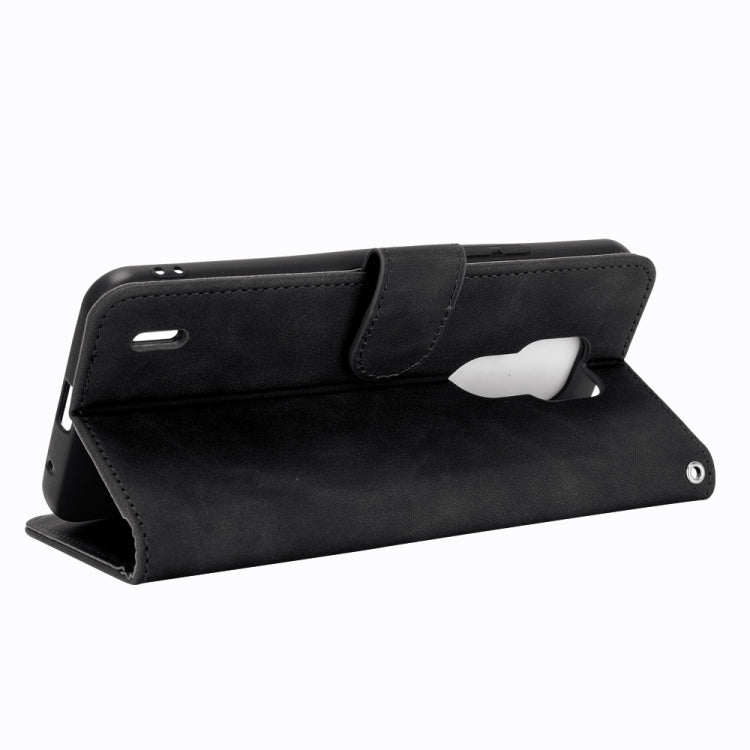 SOLID Knižkové puzdro pre Motorola Moto E7 - čierne