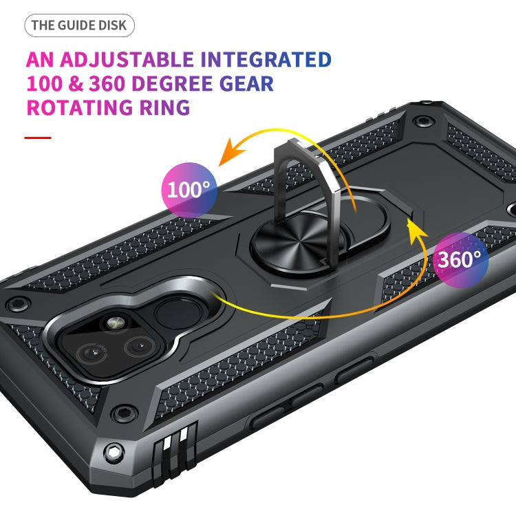 RING ARMOR Tvrdený kryt pre Motorola Moto E7 - čierny