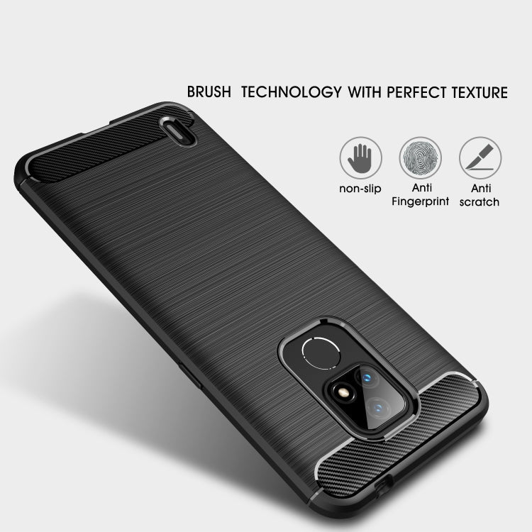 CARBON Zadný obal pre Motorola Moto E7 - čierny