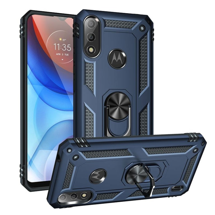 RING ARMOR Tvrdený kryt pre Motorola Moto E7 Power / E7i Power - modrý