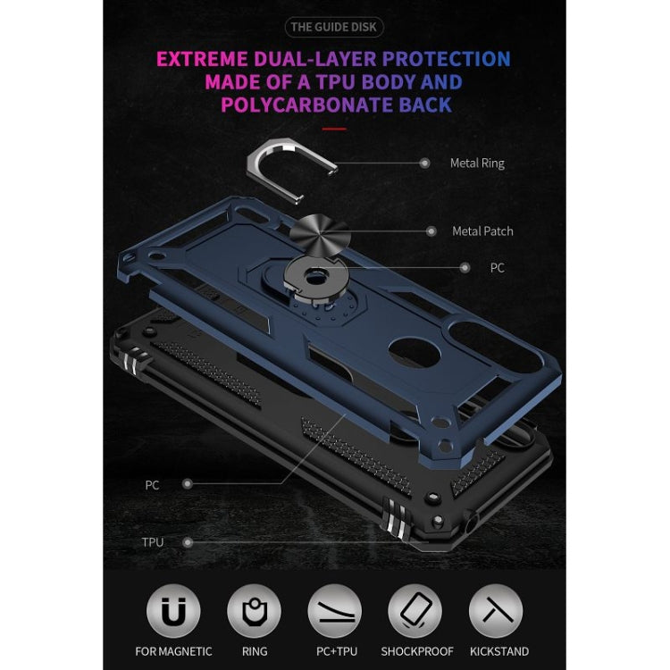 RING ARMOR Tvrdený kryt pre Motorola Moto E7 Power / E7i Power - modrý