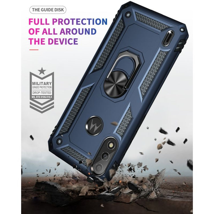 RING ARMOR Tvrdený kryt pre Motorola Moto E7 Power / E7i Power - modrý