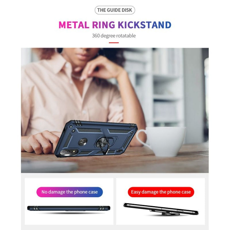 RING ARMOR Tvrdený kryt pre Motorola Moto E7 Power / E7i Power - modrý