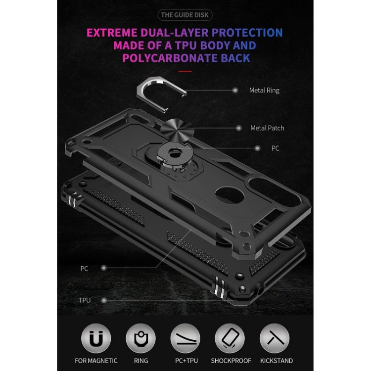 RING ARMOR Tvrdený kryt pre Motorola Moto E7 Power / E7i Power - čierny