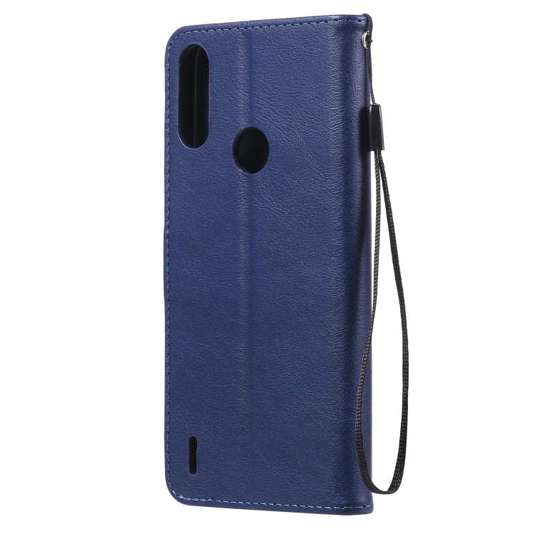SOLID Knižkové puzdro pre Motorola Moto E7 Power / E7i Power - modré