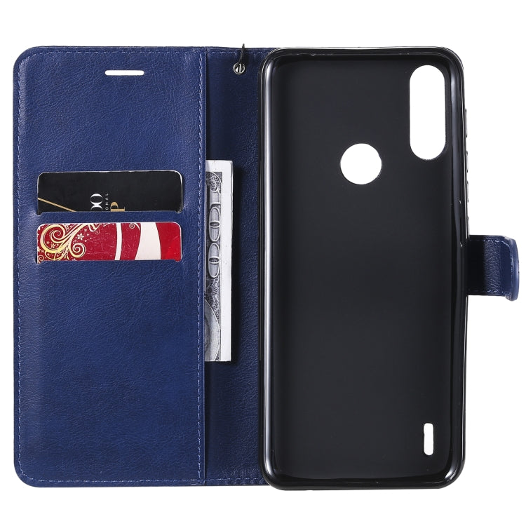 SOLID Knižkové puzdro pre Motorola Moto E7 Power / E7i Power - modré