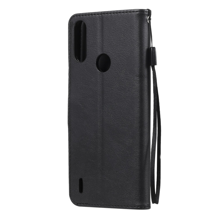 SOLID Knižkové puzdro pre Motorola Moto E7 Power / E7i Power - čierne