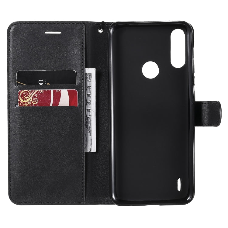 SOLID Knižkové puzdro pre Motorola Moto E7 Power / E7i Power - čierne