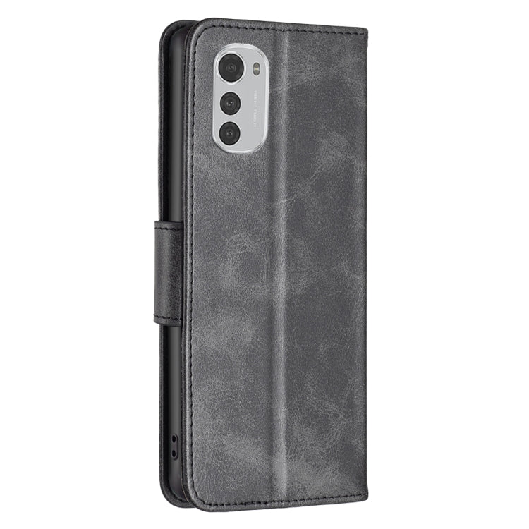 LAMBSKIN Knižkové puzdro pre Motorola Moto E32 / E32s - čierne