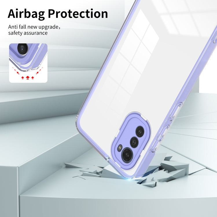 FRAME Zadný kryt pre Motorola Moto E32 / E32s - fialový