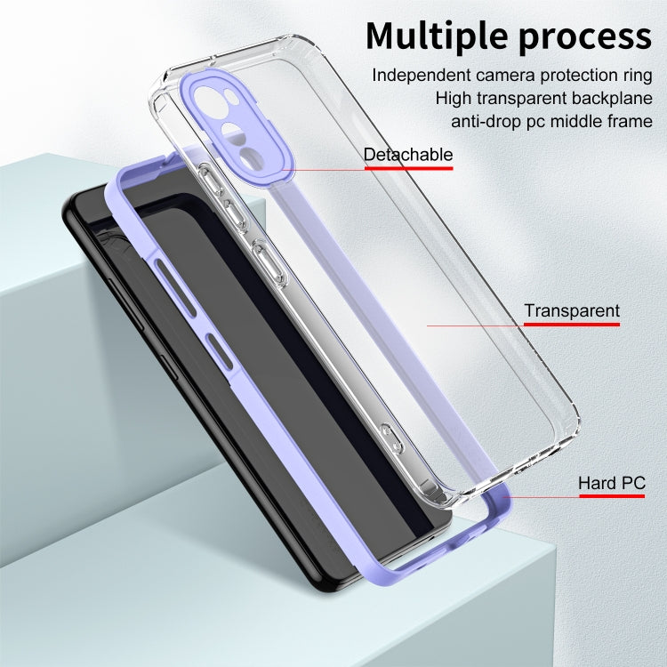 FRAME Zadný kryt pre Motorola Moto E32 / E32s - fialový