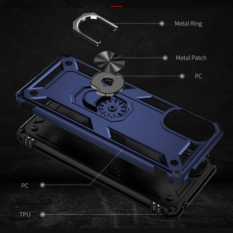 RING ARMOR Tvrdený kryt pre Motorola Moto E32 / E32s - modrý