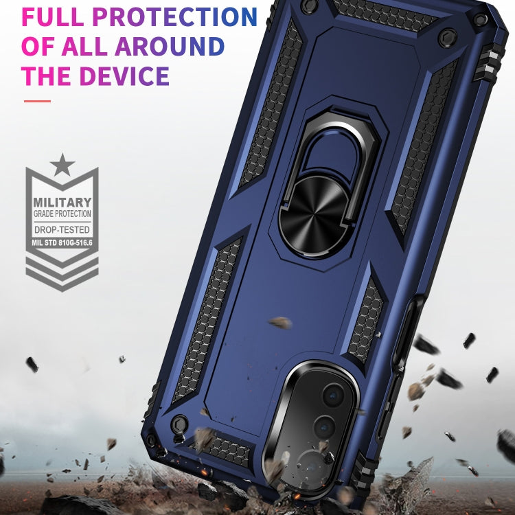 RING ARMOR Tvrdený kryt pre Motorola Moto E32 / E32s - modrý