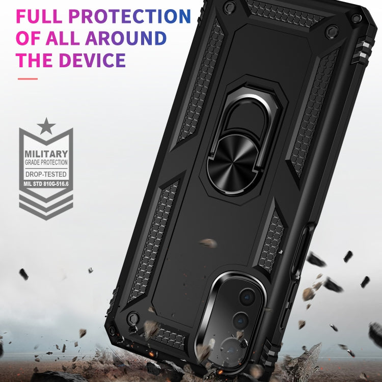 RING ARMOR Tvrdený kryt pre Motorola Moto E32 / E32s - čierny
