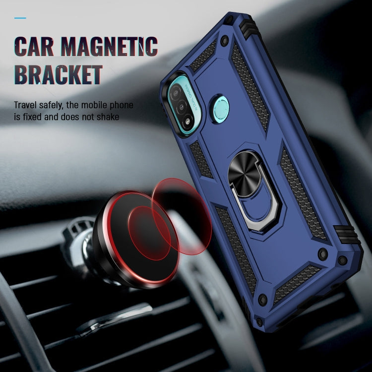 RING ARMOR Tvrdený kryt pre Motorola Moto E20 / E30 / E40 - modrý