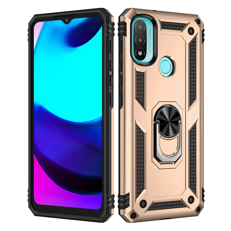 RING ARMOR Tvrdený kryt pre Motorola Moto E20 / E30 / E40 - zlatý