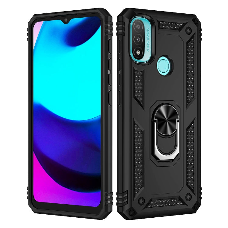 RING ARMOR Tvrdený kryt pre Motorola Moto E20 / E30 / E40 - čierny