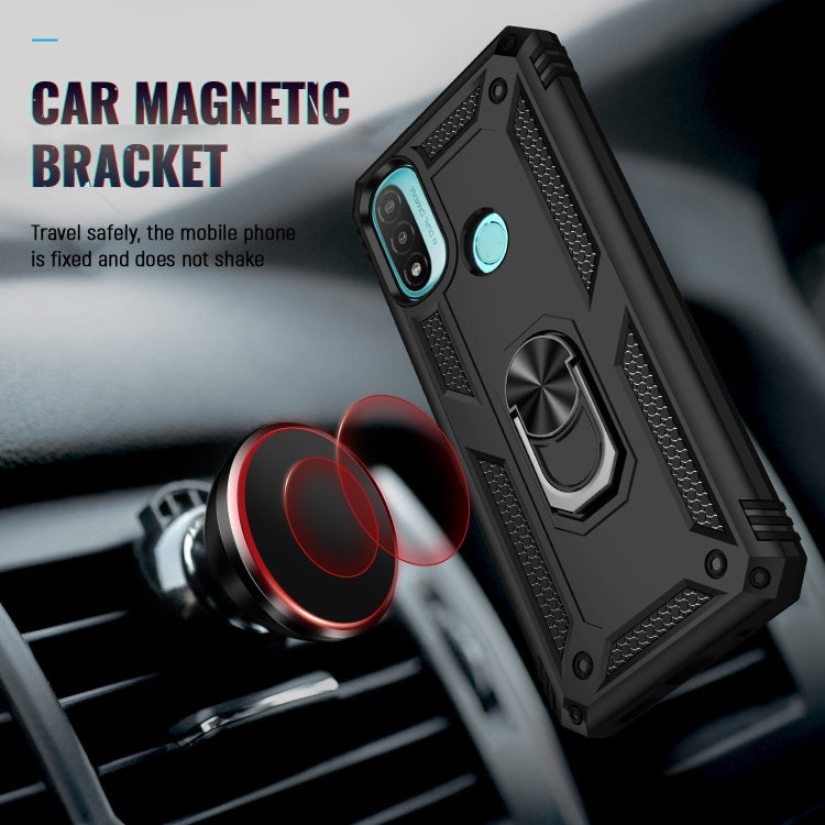 RING ARMOR Tvrdený kryt pre Motorola Moto E20 / E30 / E40 - čierny