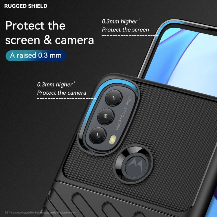 THUNDER Ochranný kryt pre Motorola Moto E20 / E30 / E40 - čierny