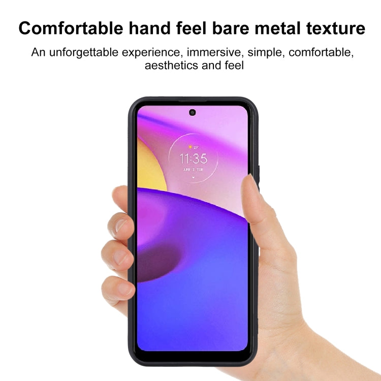 MATT Silikónový obal pre Motorola Moto E20 / E30 / E40 - čierny