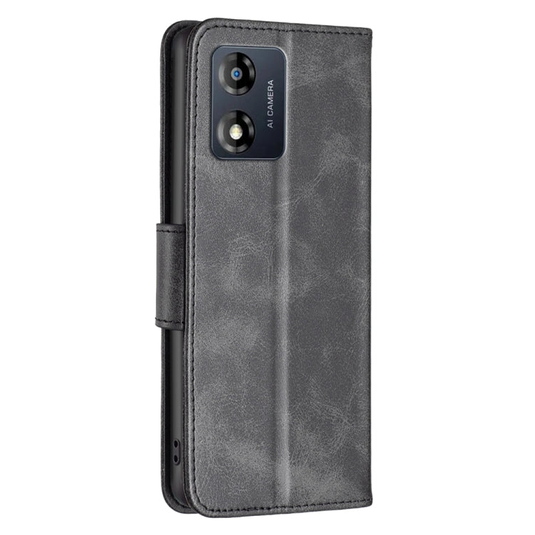 LAMBSKIN Knižkové puzdro pre Motorola Moto E13 - čierne