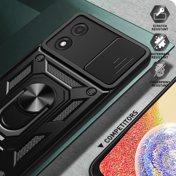 SLIDING ARMOR Tvrdený kryt pre Motorola Moto E13 - zelený