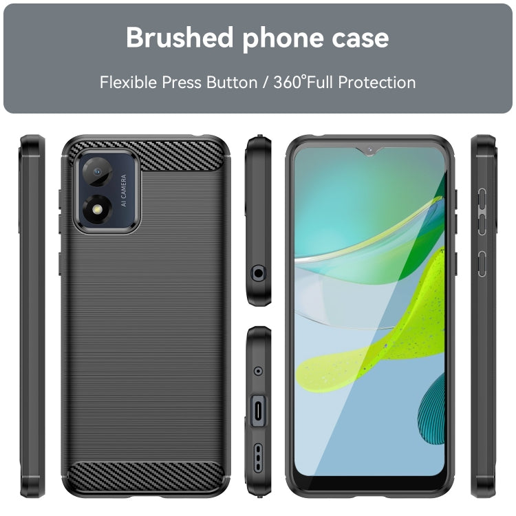 CARBON Zadný obal pre Motorola Moto E13 - čierny