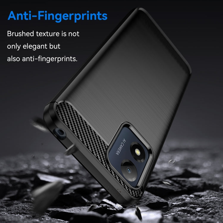 CARBON Zadný obal pre Motorola Moto E13 - čierny