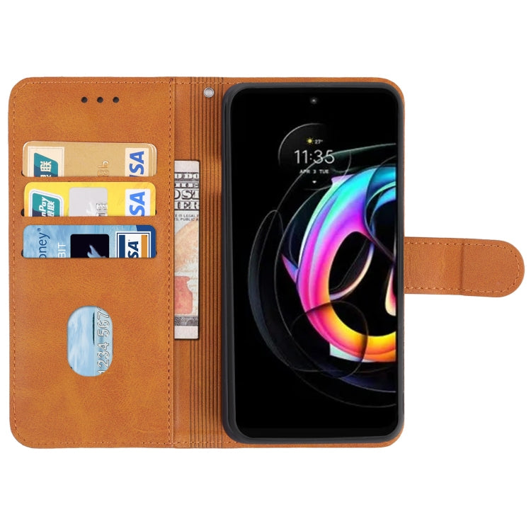 SOLID Knižkové puzdro pre Motorola Edge 30 Neo - hnedé