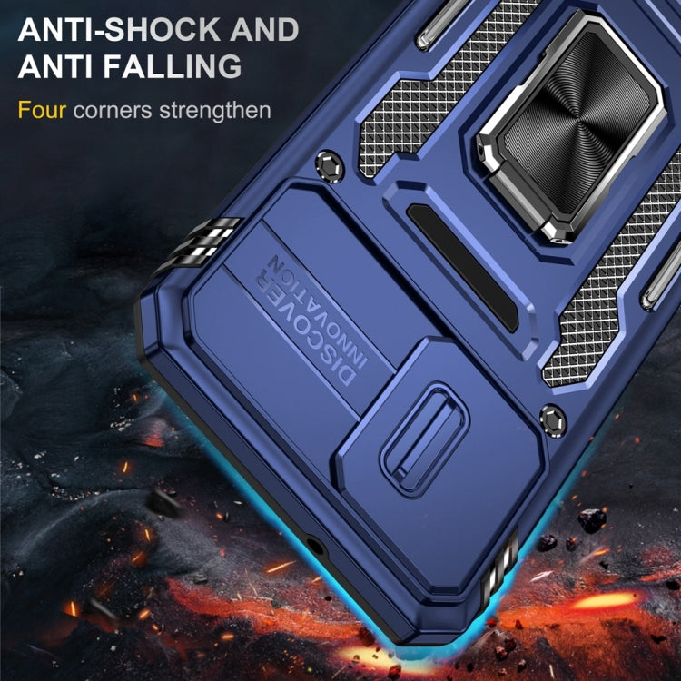 HOLDER ARMOR Tvrdený kryt pre Motorola Edge 30 Neo - modrý