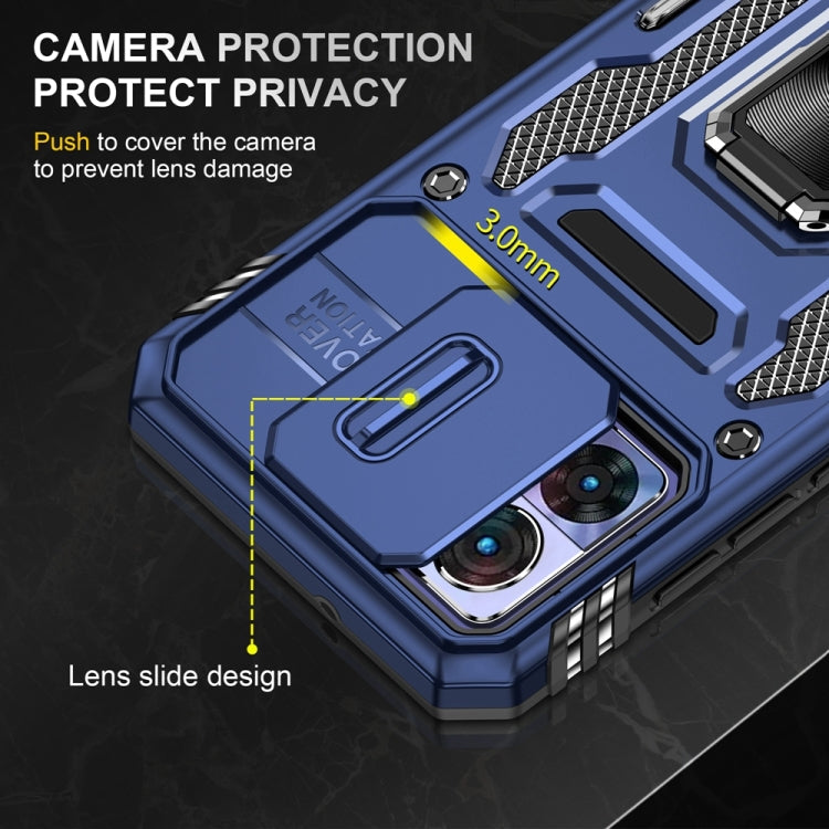 HOLDER ARMOR Tvrdený kryt pre Motorola Edge 30 Neo - modrý