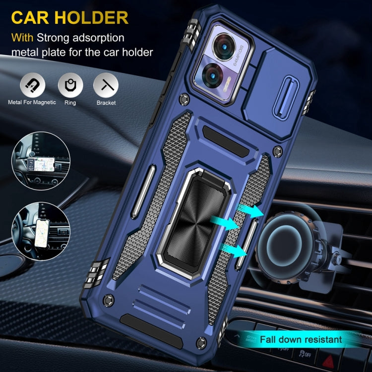 HOLDER ARMOR Tvrdený kryt pre Motorola Edge 30 Neo - modrý