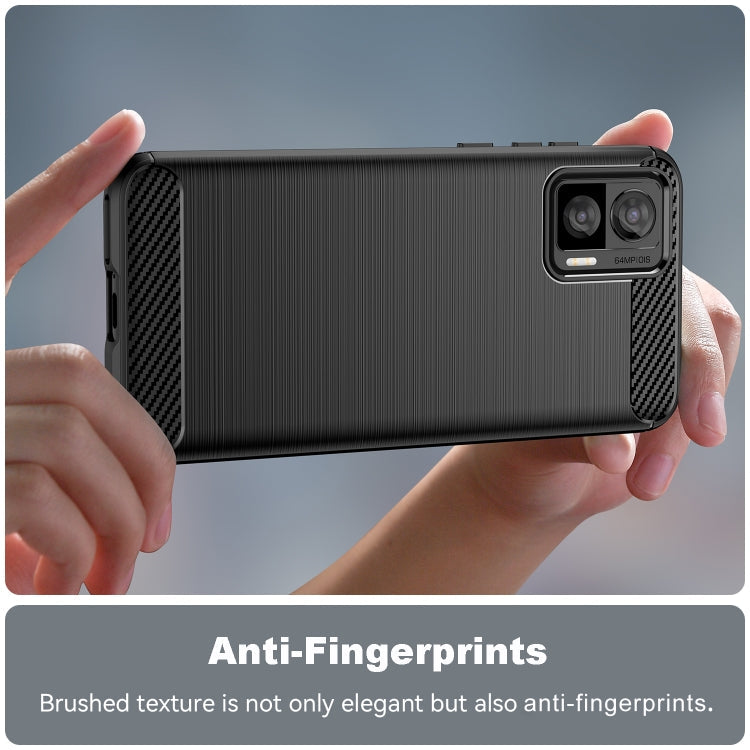 CARBON Zadný obal pre Motorola Edge 30 Neo - čierny