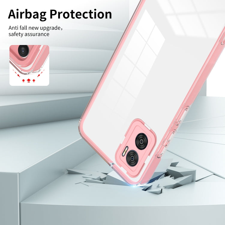 FRAME Zadný kryt pre Motorola Moto E22 / E22i - ružový