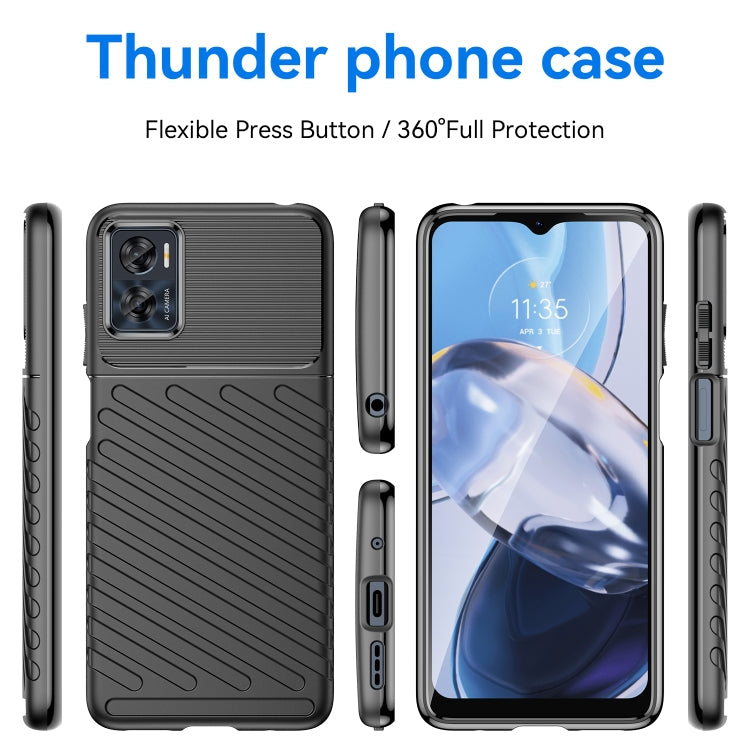 THUNDER Ochranný kryt pre Motorola Moto E22 / E22i - čierny