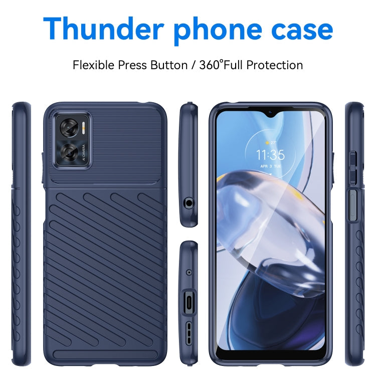 THUNDER Ochranný kryt pre Motorola Moto E22 / E22i - modrý