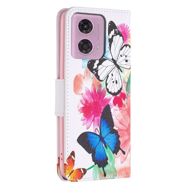 PAINT Knižkové puzdro pre Motorola Moto G04 / G24 / G24 Power - BUTTERFLY