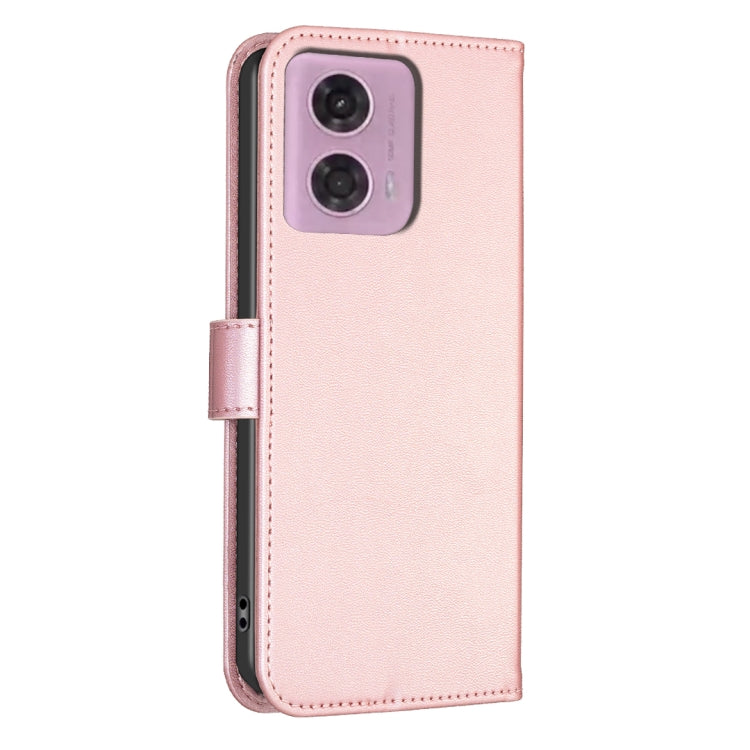LEAF Knižkové puzdro pre Motorola Moto G04 / G24 / G24 Power - ružové