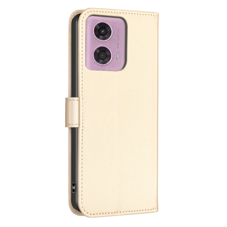 LEAF Knižkové puzdro pre Motorola Moto G04 / G24 / G24 Power - zlaté