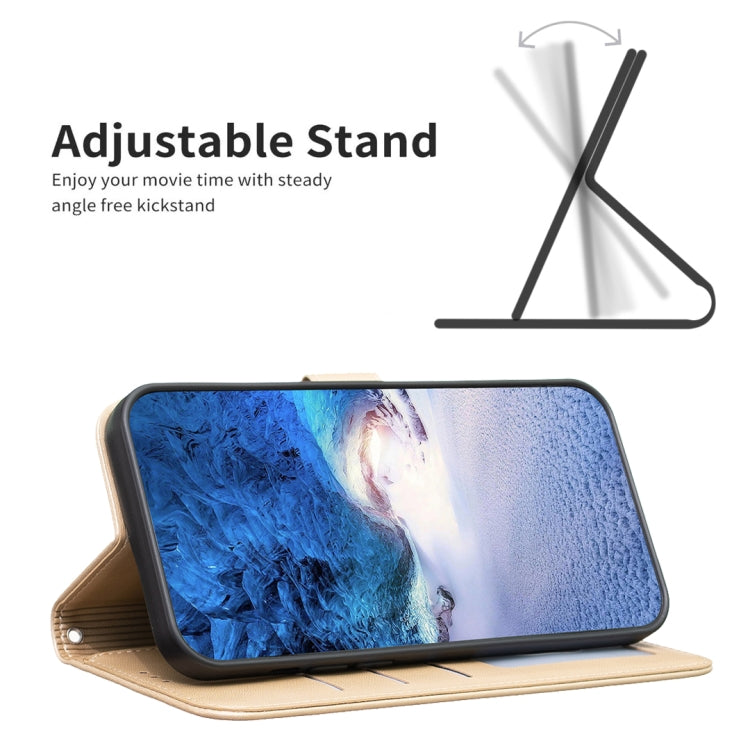 LEAF Knižkové puzdro pre Motorola Moto G04 / G24 / G24 Power - zlaté
