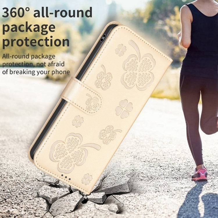 LEAF Knižkové puzdro pre Motorola Moto G04 / G24 / G24 Power - zlaté