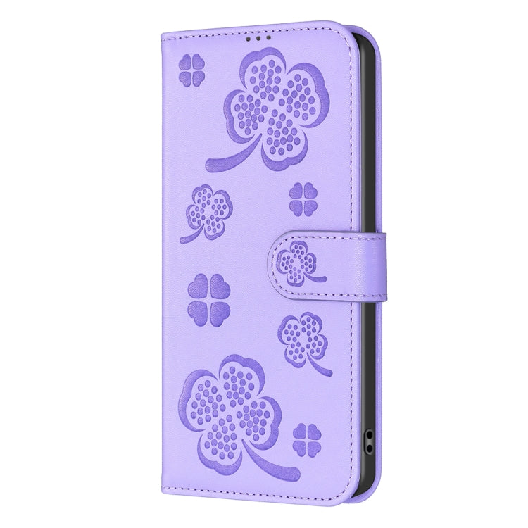 LEAF Knižkové puzdro pre Motorola Moto G04 / G24 / G24 Power - fialové