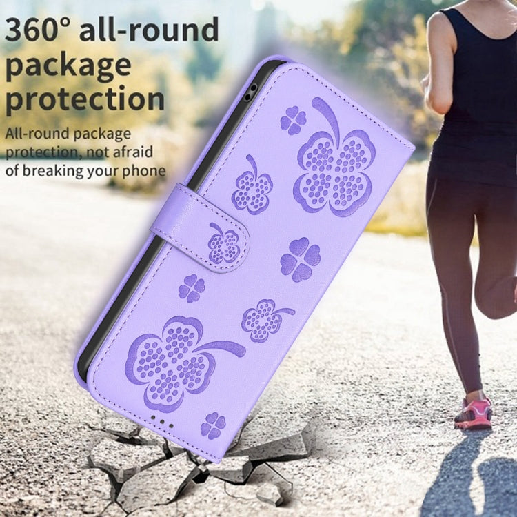 LEAF Knižkové puzdro pre Motorola Moto G04 / G24 / G24 Power - fialové