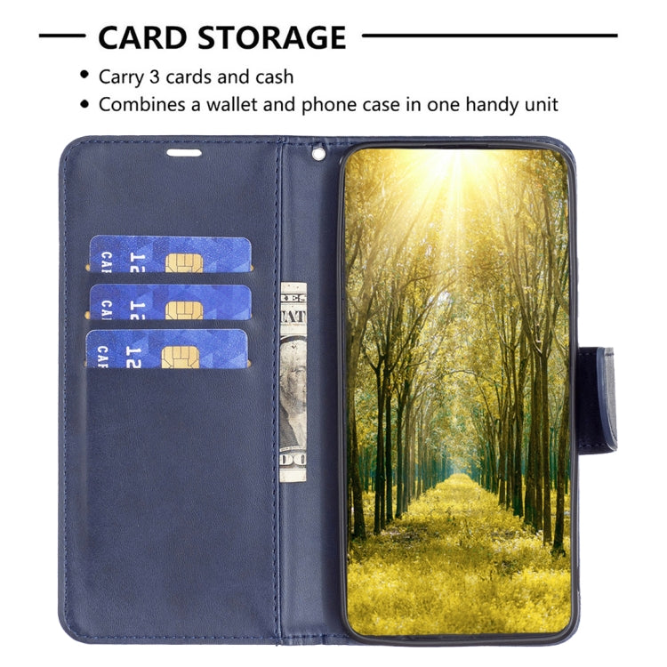 LAMBSKIN Knižkové puzdro pre Motorola Moto G04 / G24 / G24 Power - modré