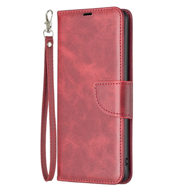 LAMBSKIN Knižkové puzdro pre Motorola Moto G04 / G24 / G24 Power - červené